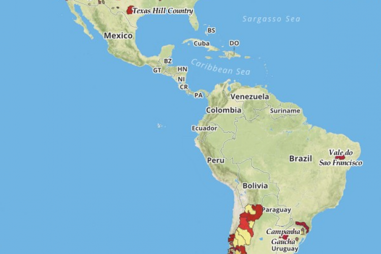 North and South America